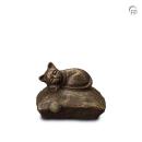 UGK 211 Keramik Urne " Sleeping Cat "