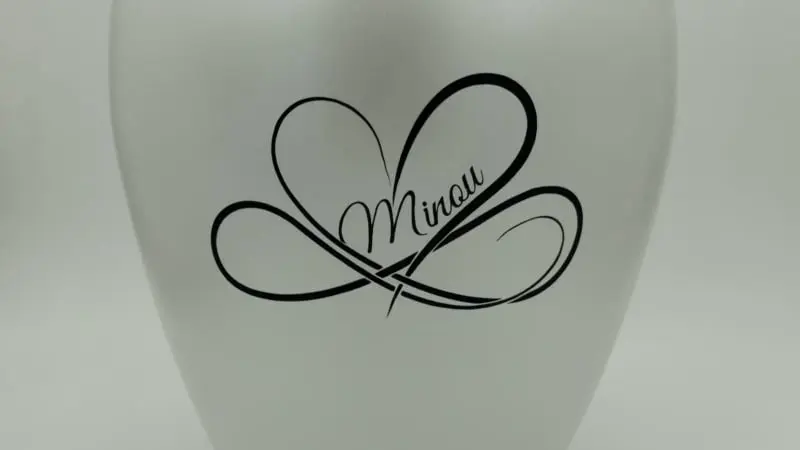 Folienschrift Infinity Herz